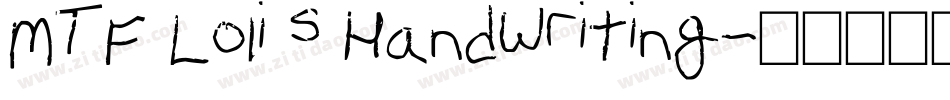 MTF Loli s Handwriting字体转换